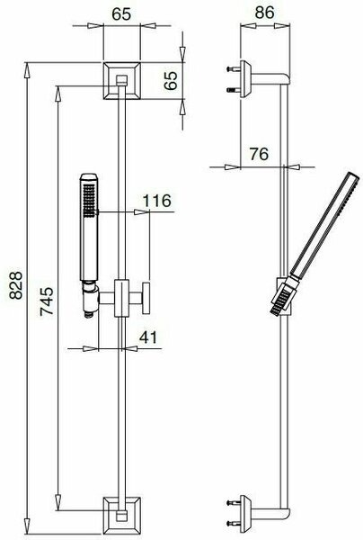 Душевой гарнитур Cezares Legend LEGEND-SD-01